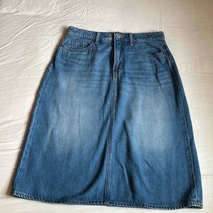 Denim Midi Skirt